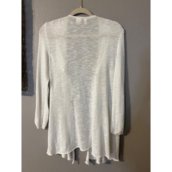 Anthropologie MOTH Cardigan Sweater Medium White - Picture 8 of 12